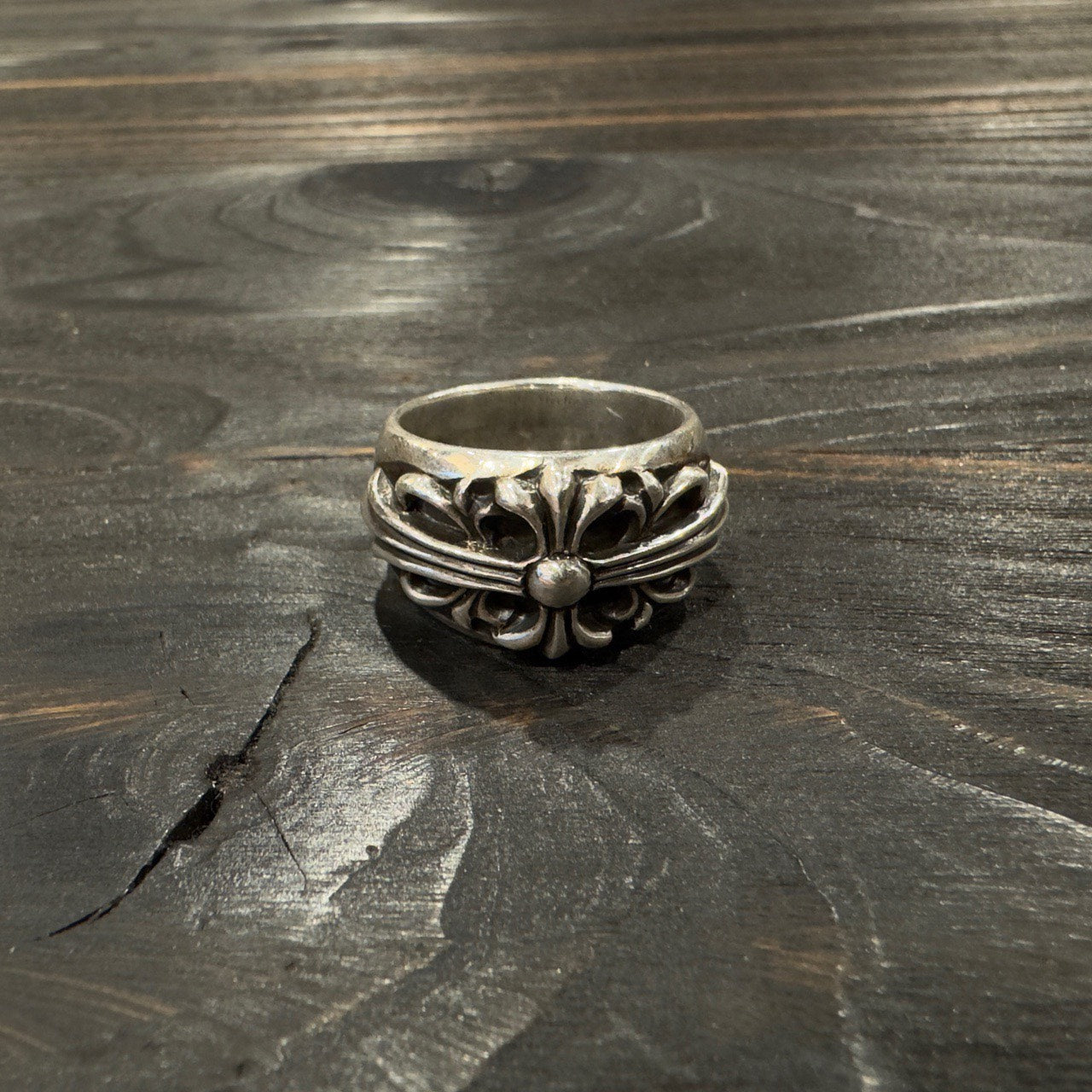 Chrome Hearts 925 Silver Keeper Ring Narrow