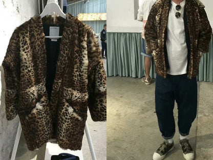 VISVIM SANJURO KIMONO LEOPARD