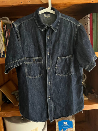limited edition iron-buttoned denim shirt