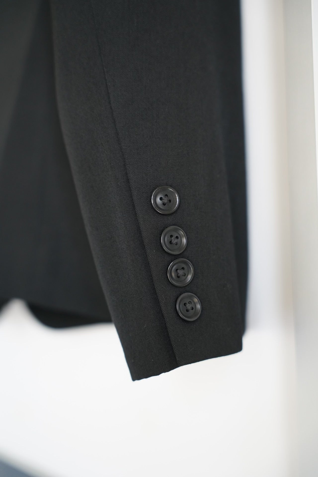 yohji yamamoto black tailored suit jacket