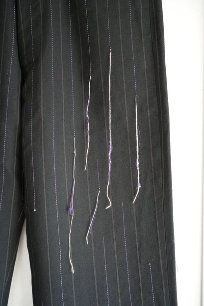 Yohji Yamamoto Striped Wool Trousers