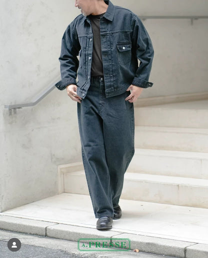 APRESSE Black Denim Jacket