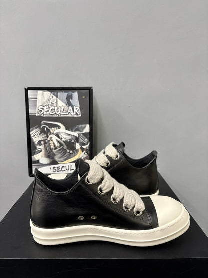 Rick Owens 25FW Mainline Leather Sneakers