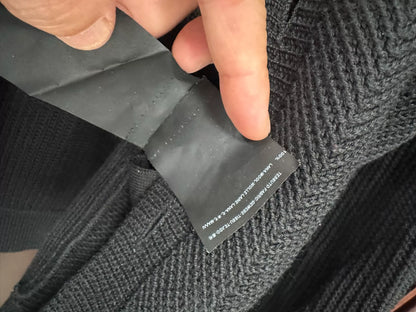 Saint Laurent Gray Herringbone Cardigan