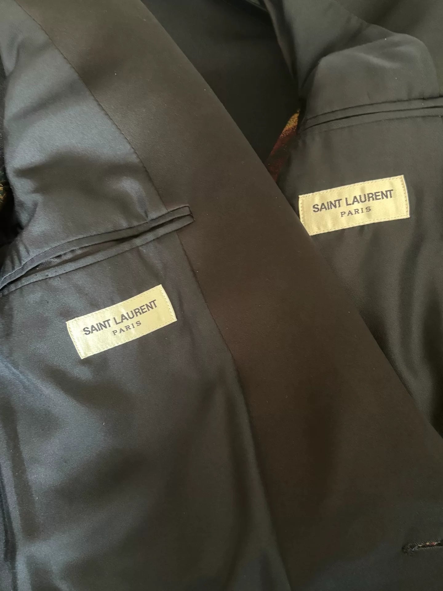 saint laurent slp2014ss artistic blazer jacket