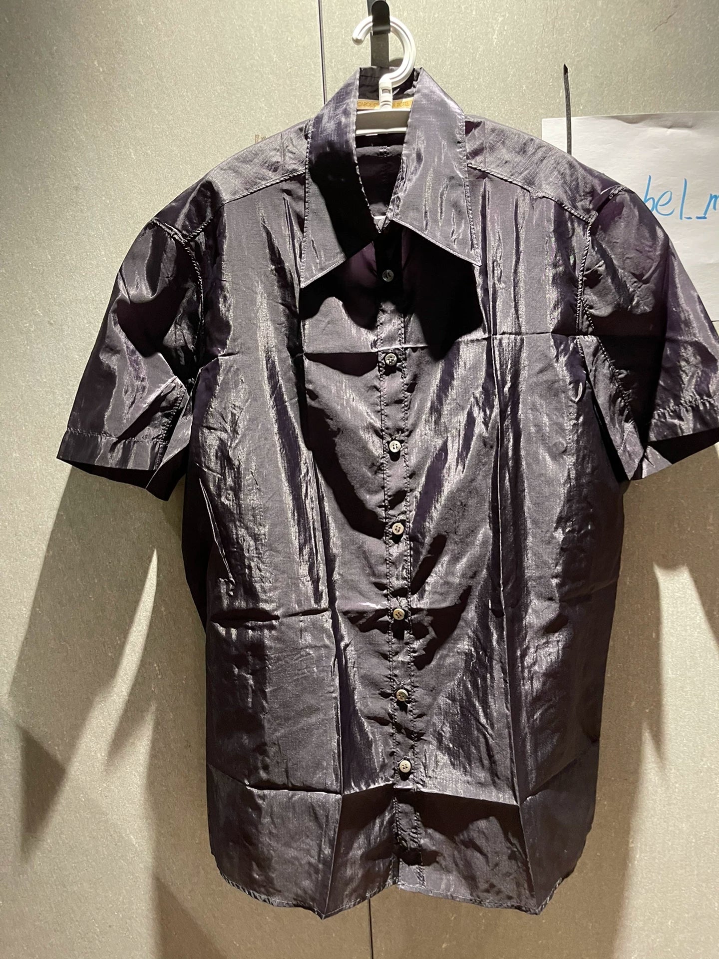 carol christian poell silk shirt in purple