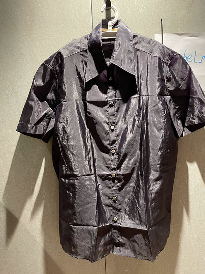 carol christian poell silk shirt in purple