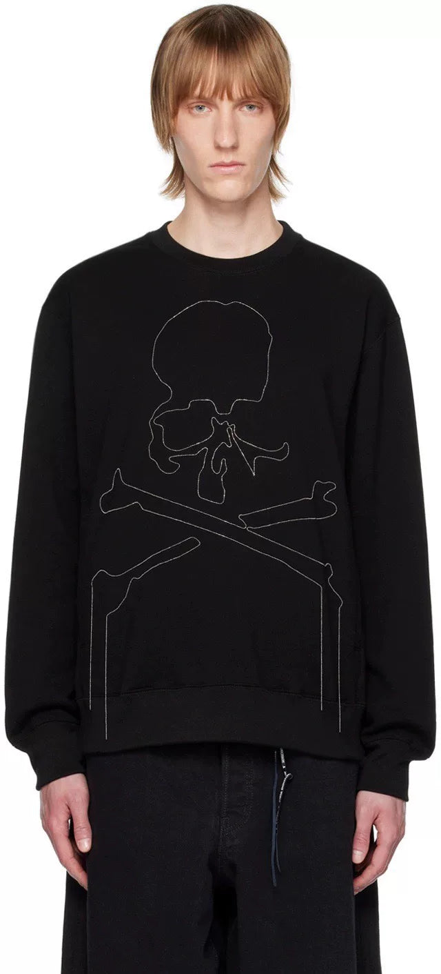 mastermind world embroidered crewneck sweatshirt
