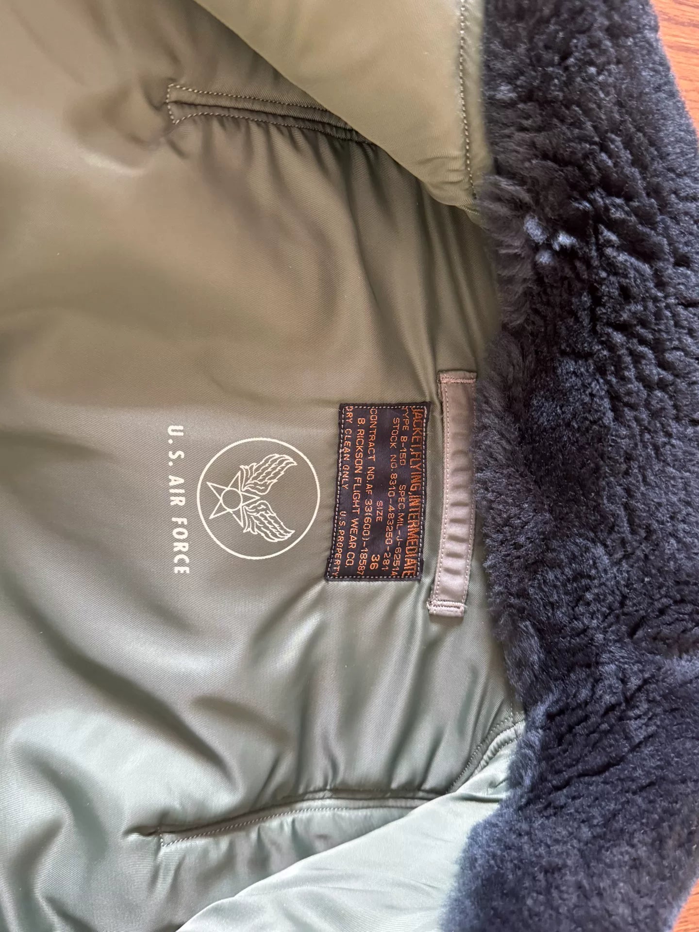 Buzz Rickson's B15D Flight Jacket 36