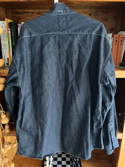 visvim lhamo shirt one wash denim jacket