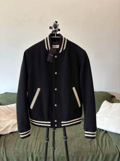 Saint Laurent Signature Baseball Jacket