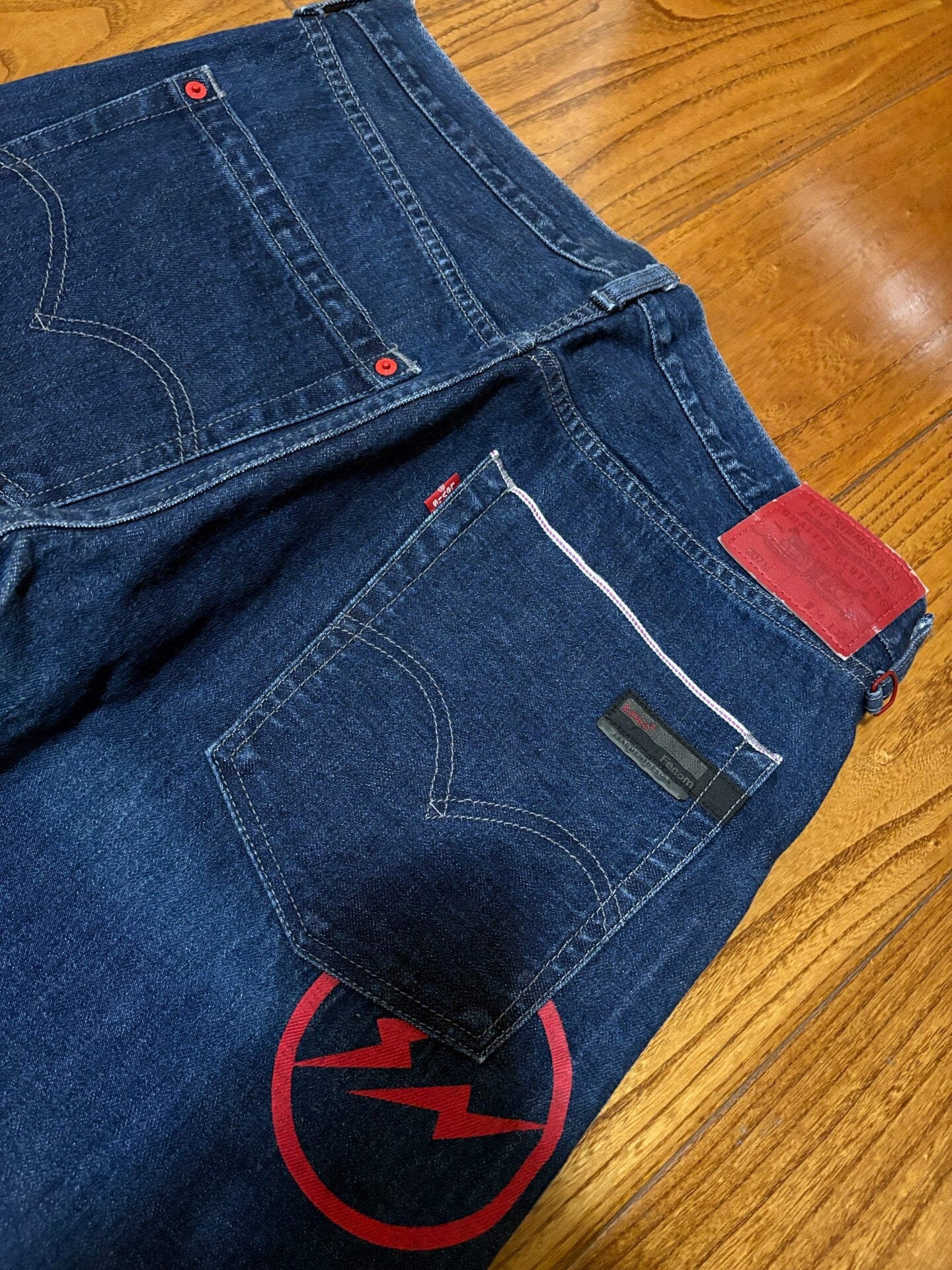 Levi's Fenom Red Flash Unwashed Jeans