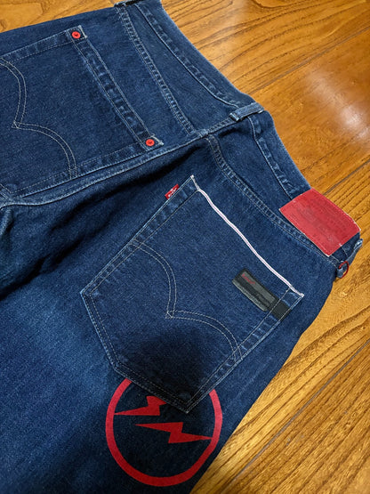 Levi's Fenom Red Flash Unwashed Jeans