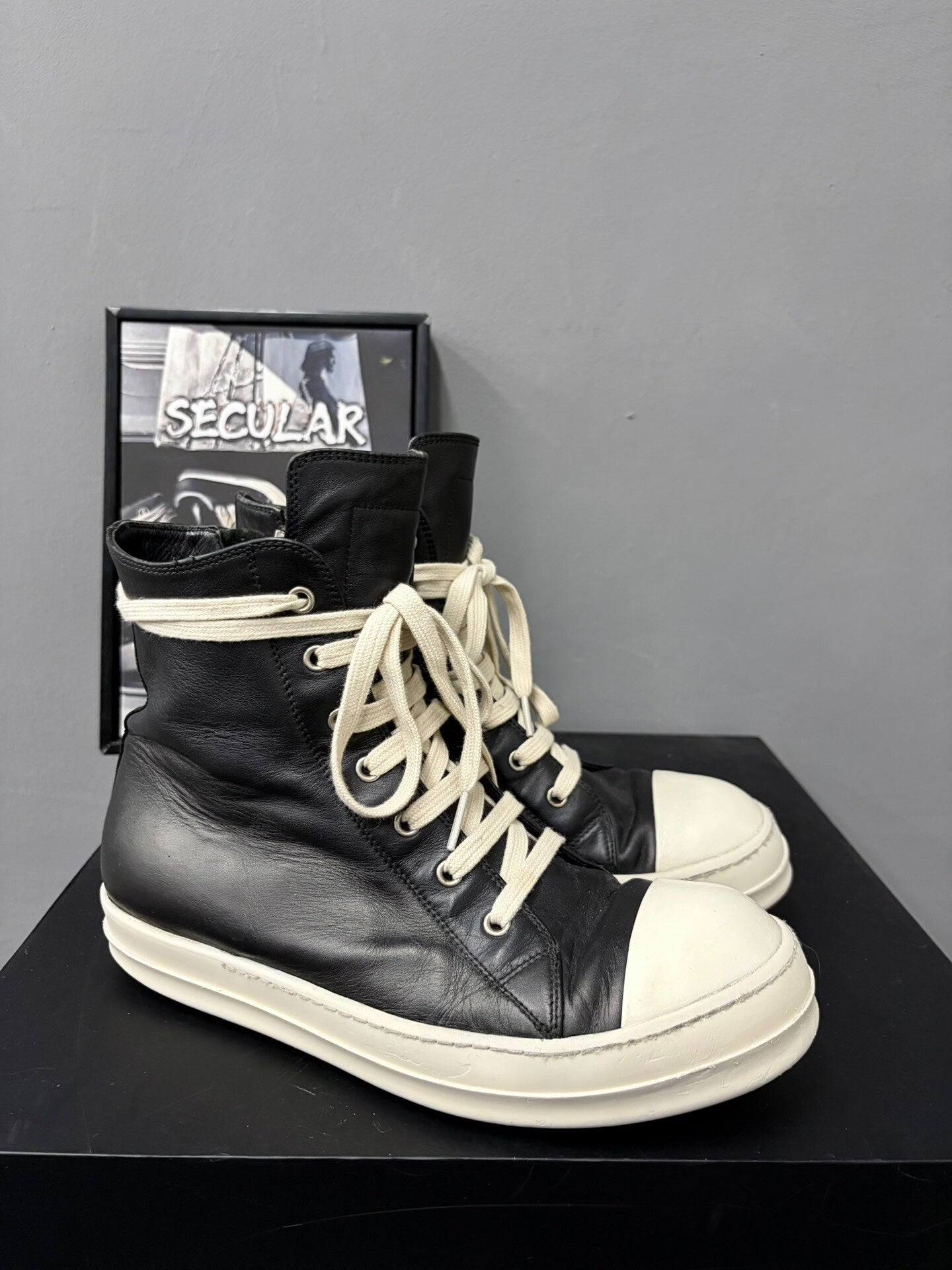 Rick Owens Leather Sneakers