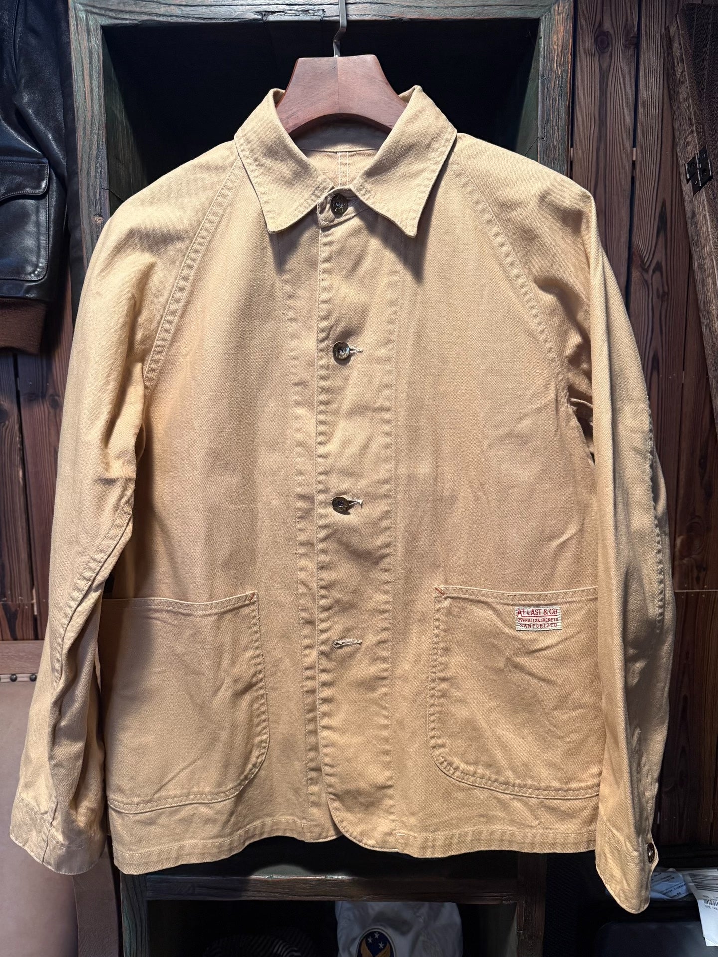 Atlast & Co Beige Workwear Jacket Size 40