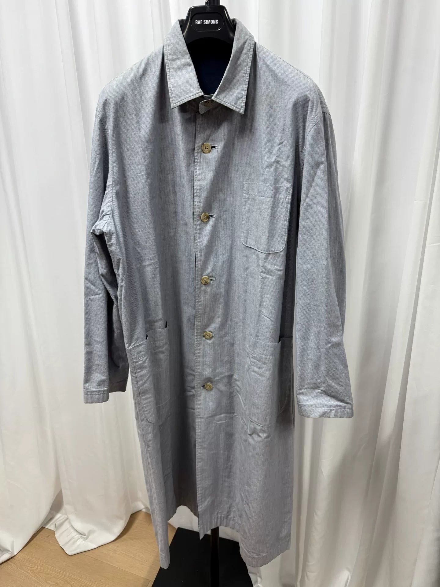 Yohji Yamamoto Y's Men Striped Reversible Coat