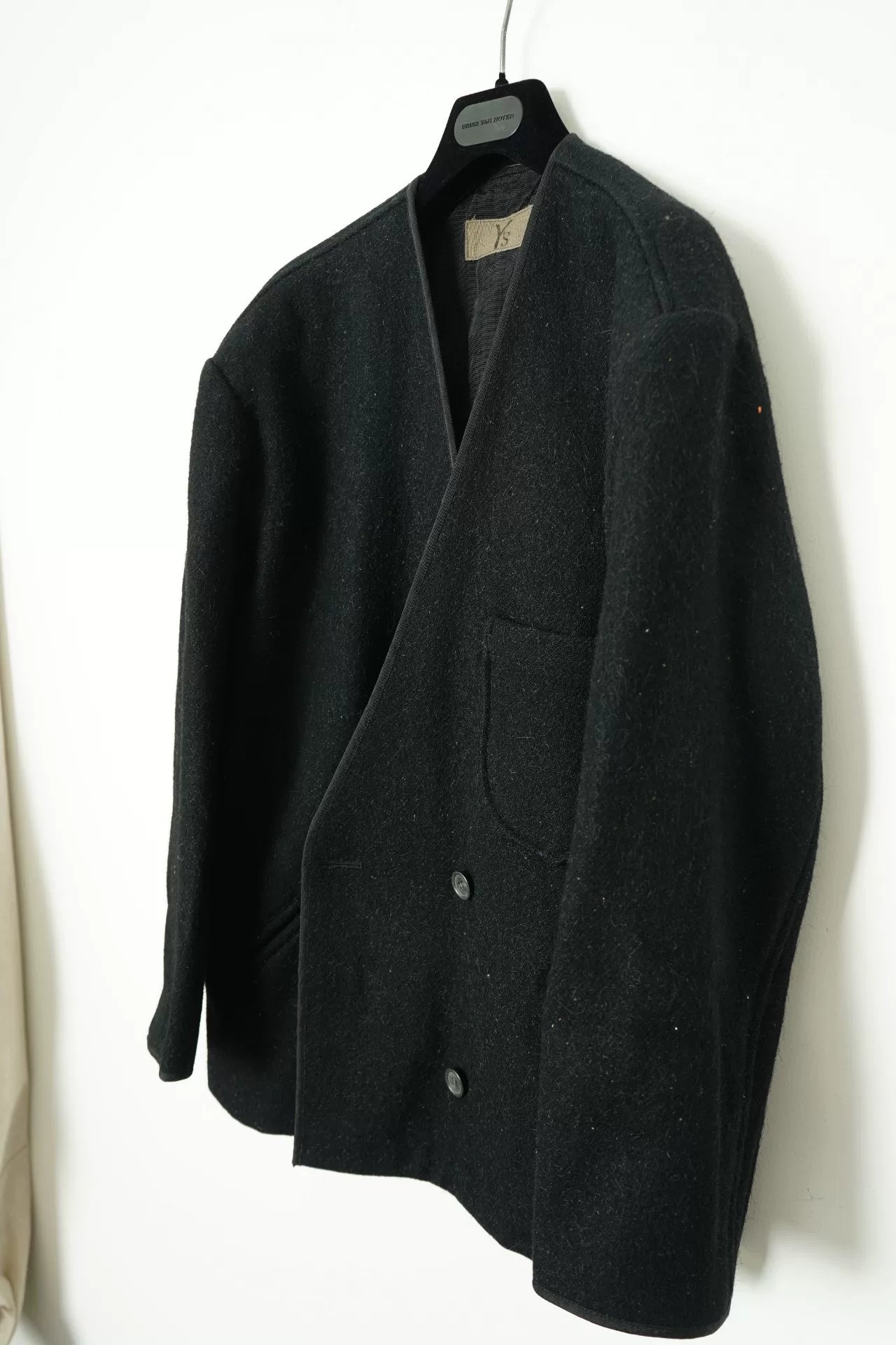 Yohji Yamamoto Blend Collarless Jacket