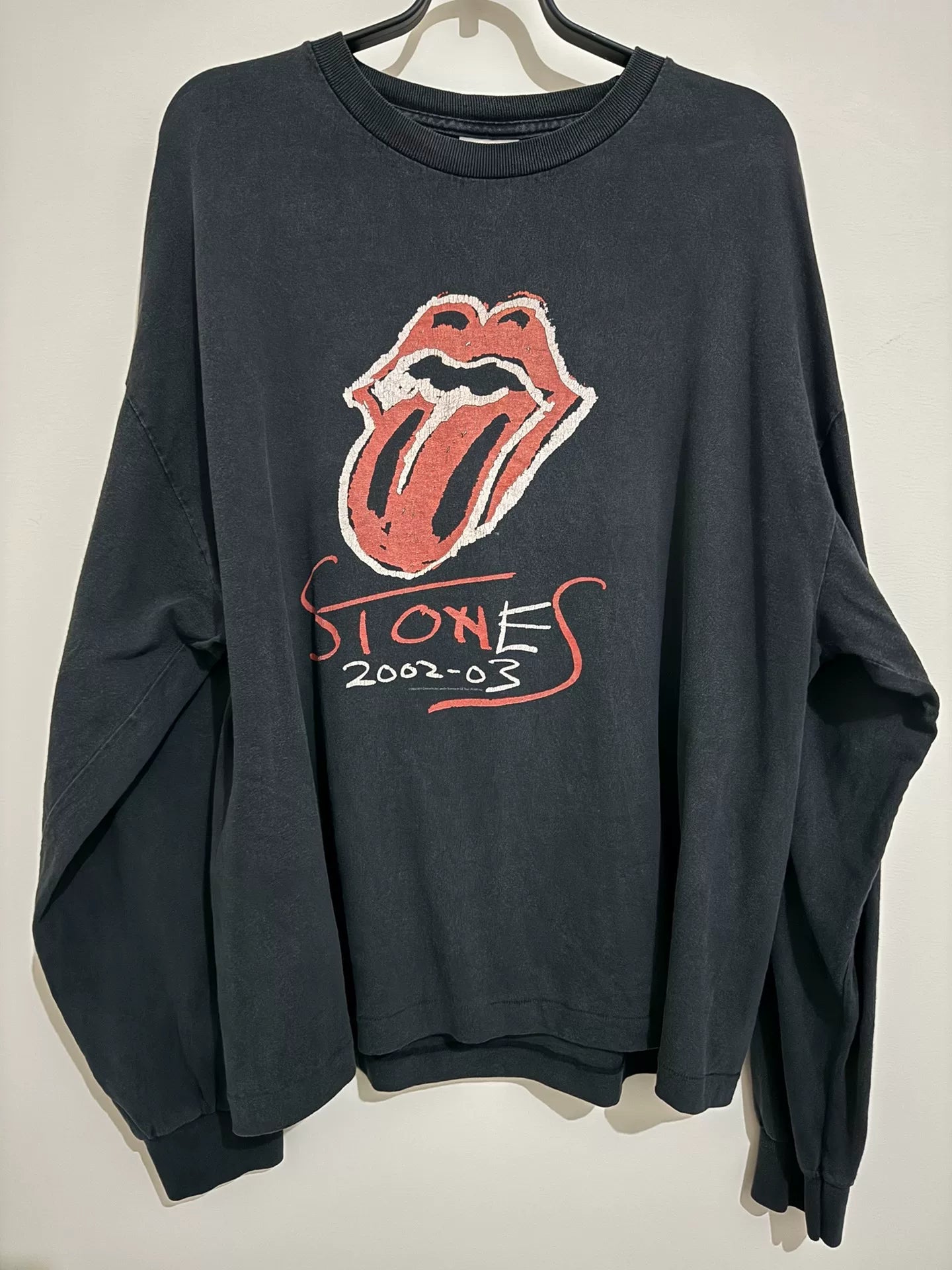 vintage rolling stones band long sleeve tee