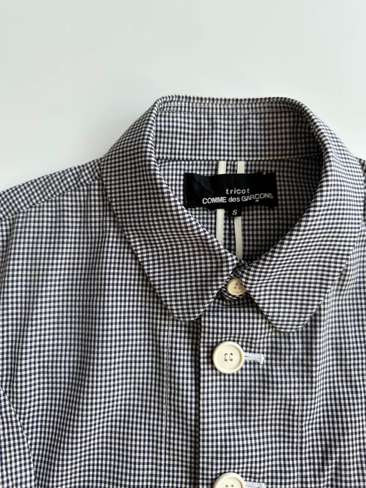 COMME DES GARCONS Houndstooth Shirt Jacket