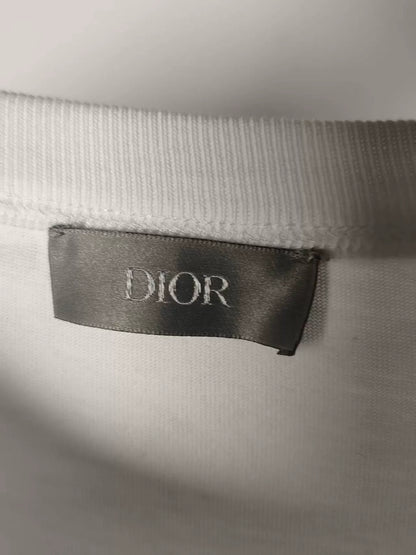Dior Embroidered Logo Short Sleeve T-Shirt