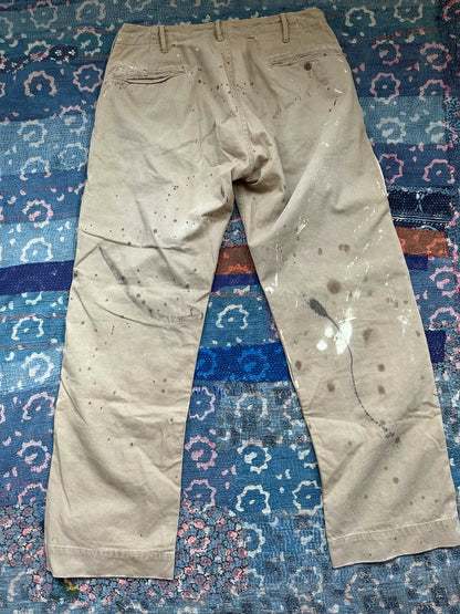 unique patchwork casual pants limited edition