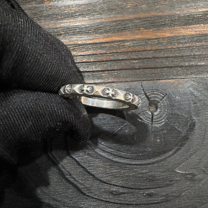 Chrome Hearts 925 Silver 3mm Rivet Ring