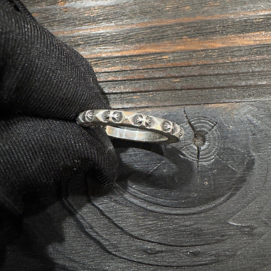 Chrome Hearts 925 Silver 3mm Rivet Ring