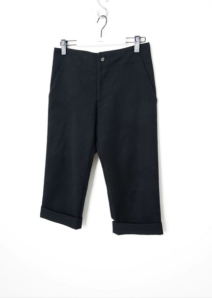 Yohji Yamamoto Wool Wide-Leg Pants