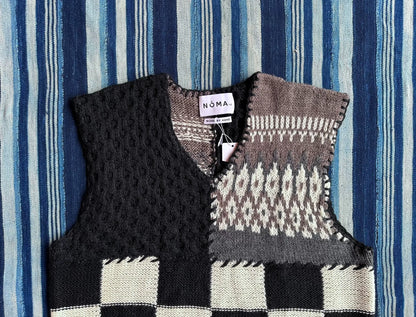 patchwork hand-knit vest by noma t.d.