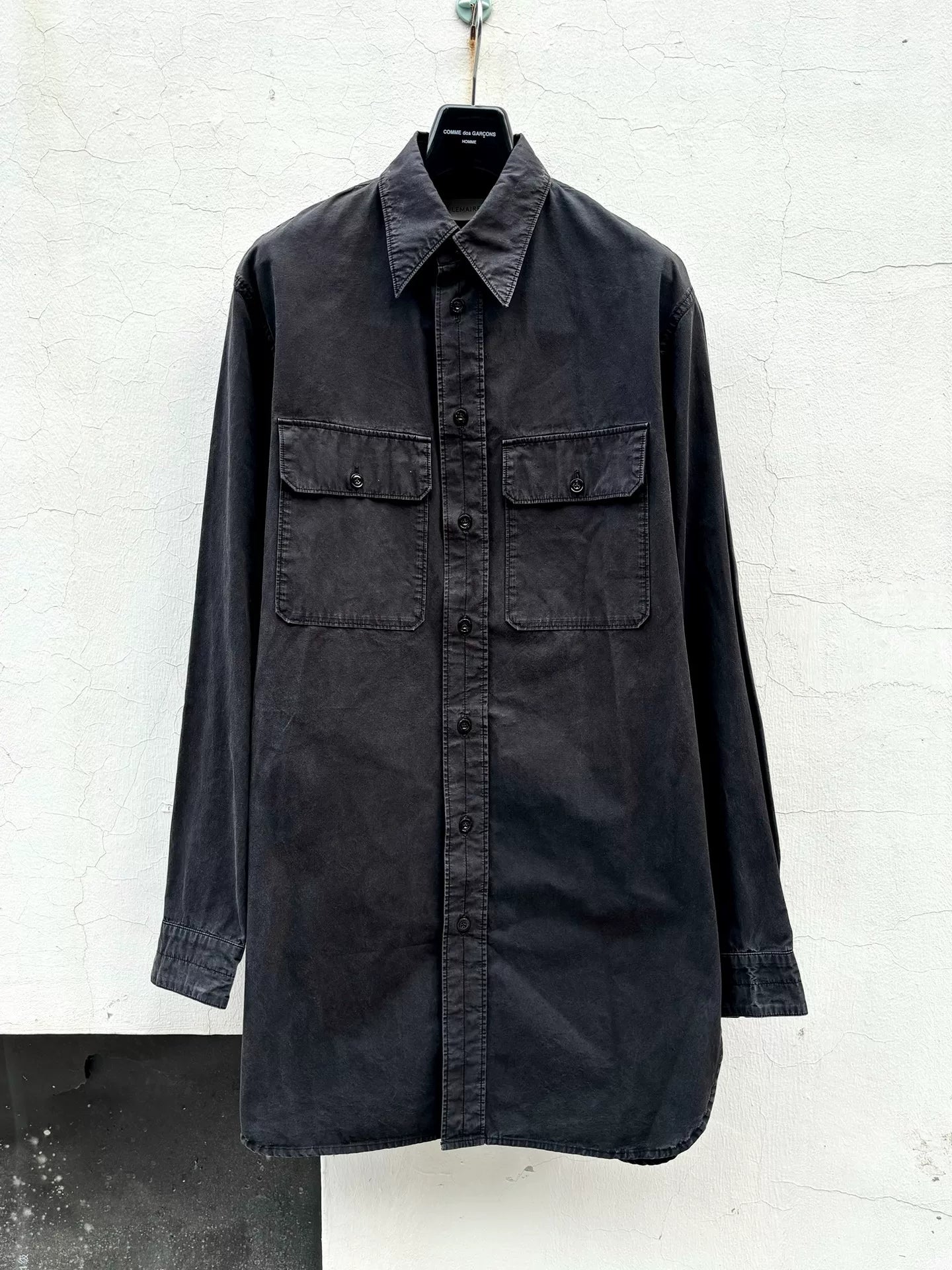 Lemaire Carbon Gray Long Shirt
