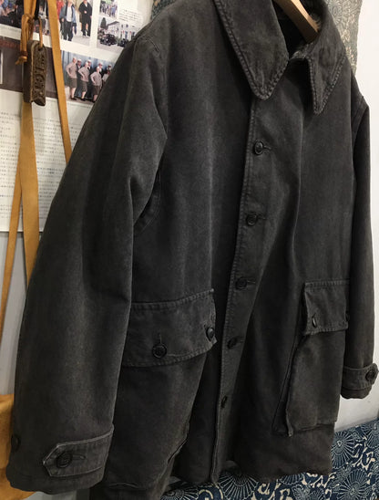 visvim winfield shearling coat in black