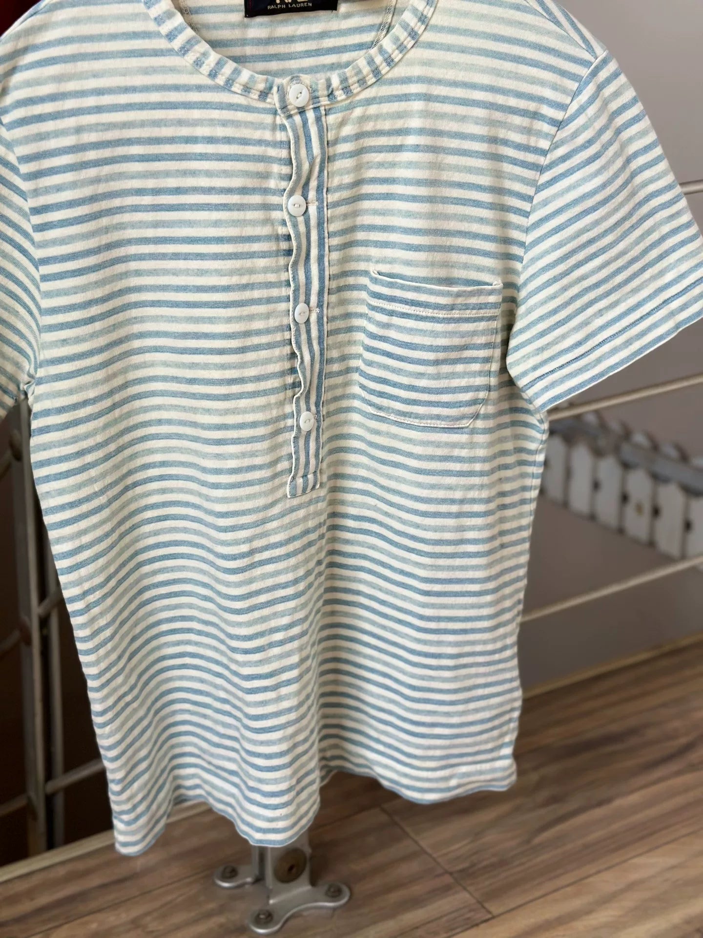 RRL Striped Short Sleeve