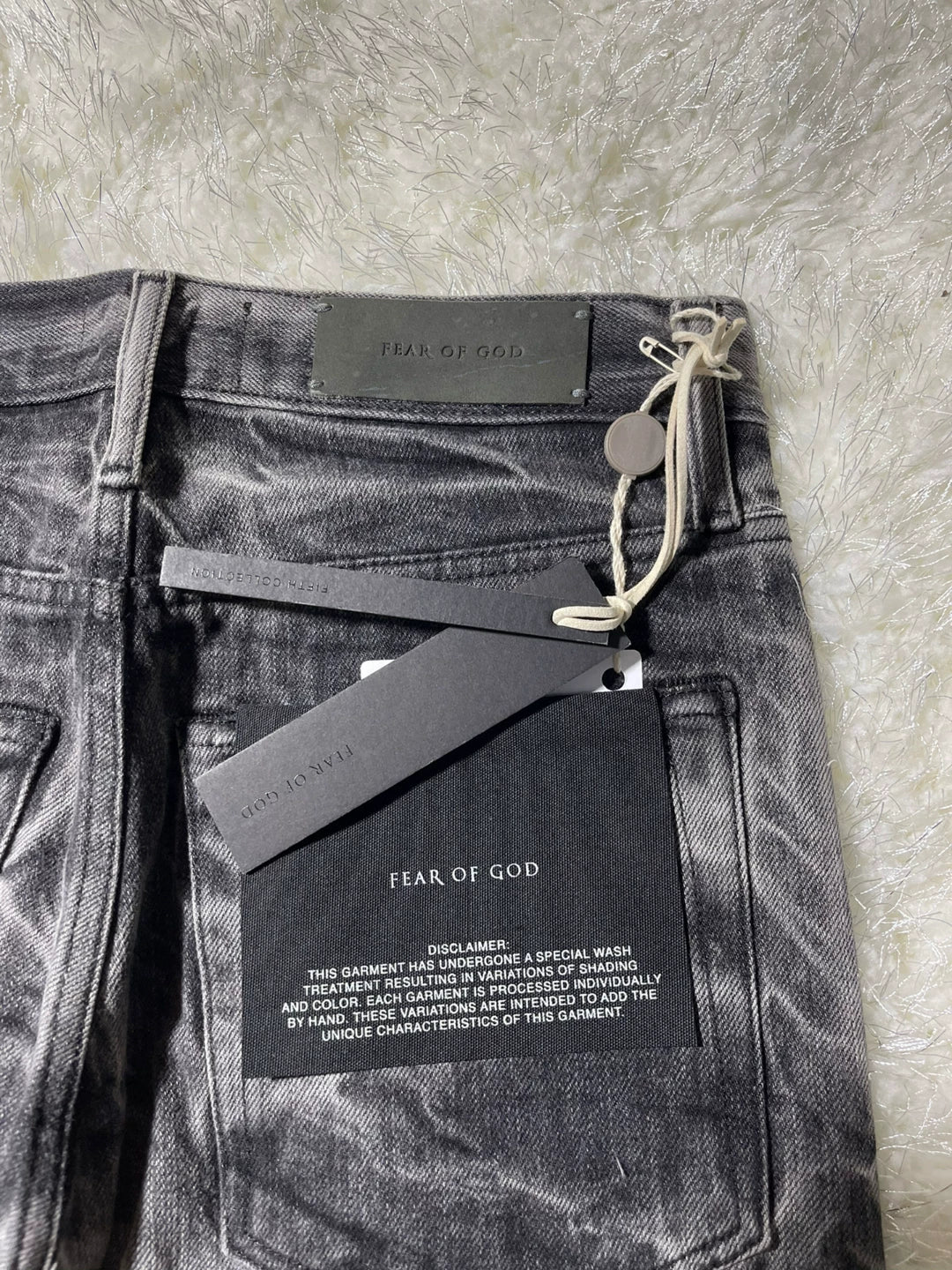 fear of god water pattern jeans