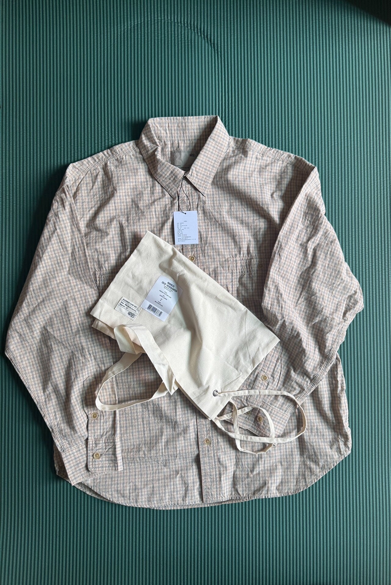 MADNESS 26SS Mini Check BD Shirt