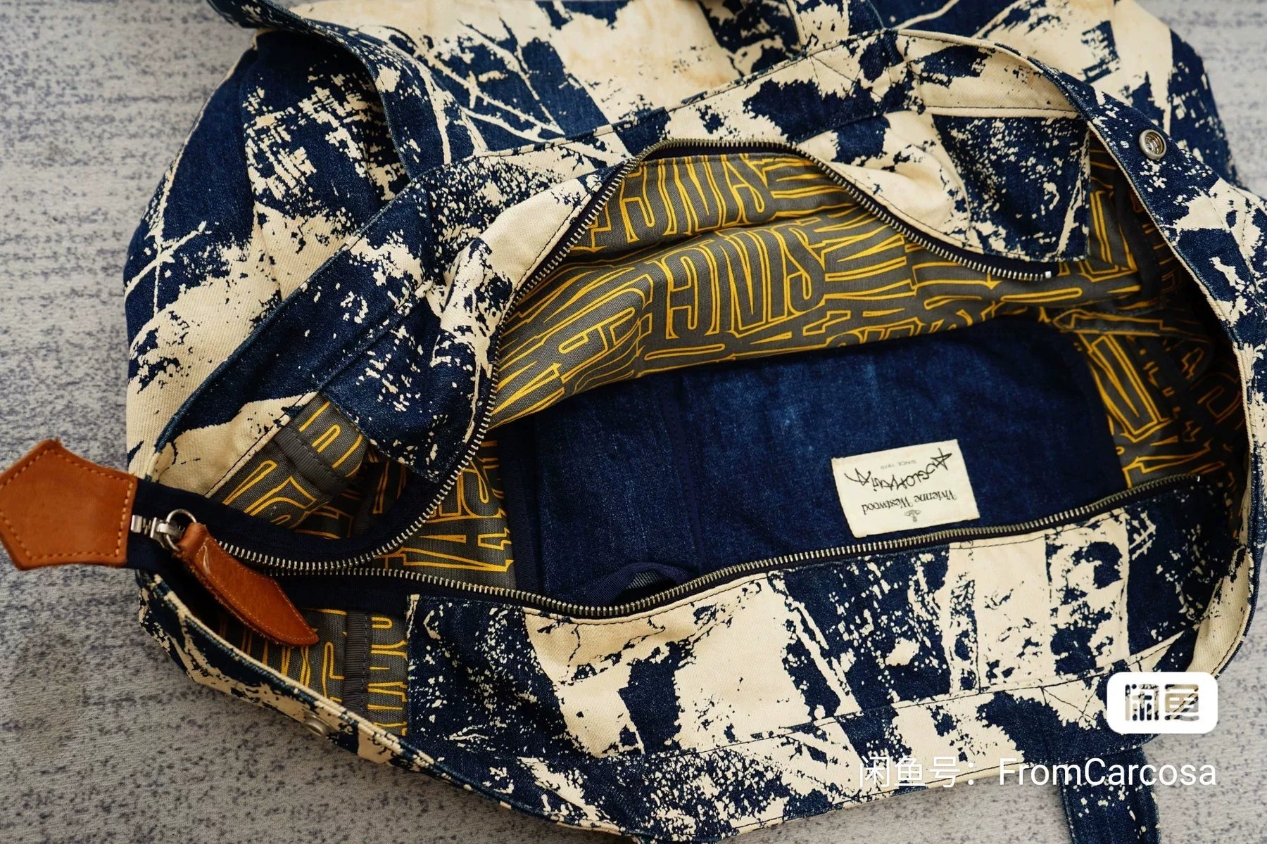 Vivienne Westwood Tie-Dye Canvas Tote