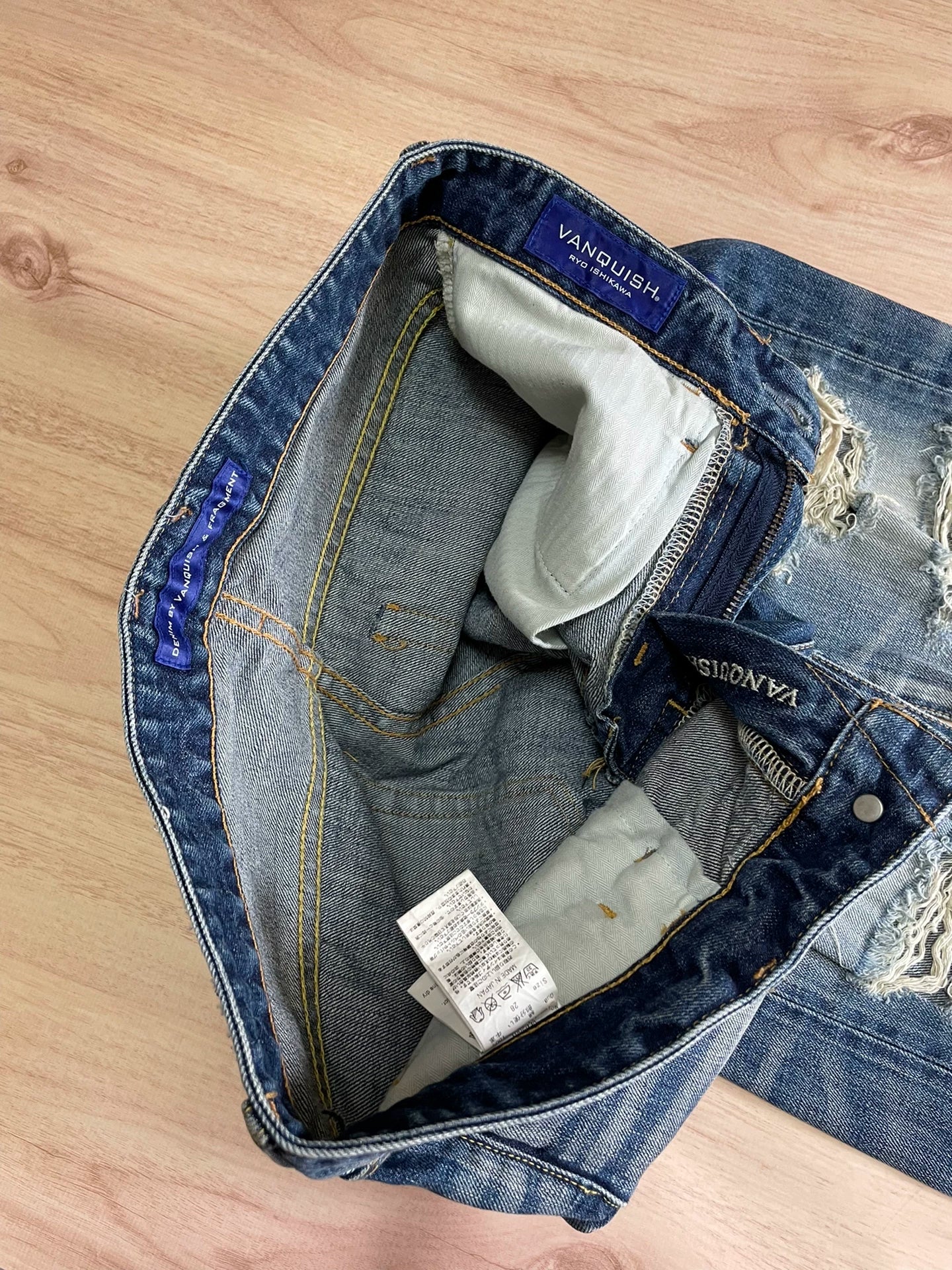 Vanquish Fragment Lightning Distressed Jeans