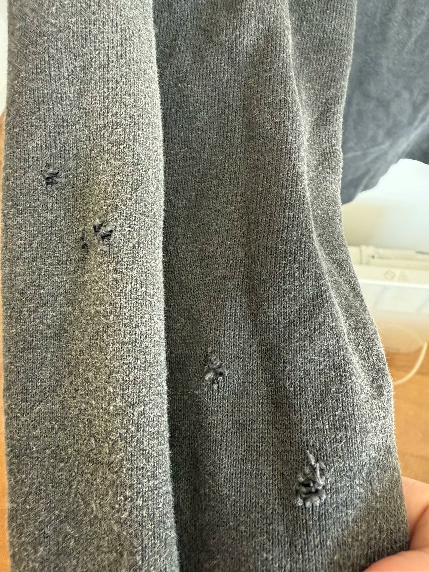 Visvim Distressed Gray Crewneck Sweatshirt