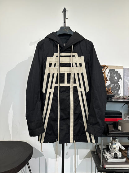 Rick Owens Drkshdw Mid-Length Hooded Parka XS