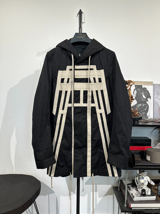 Rick Owens Drkshdw Mid-Length Hooded Parka XS