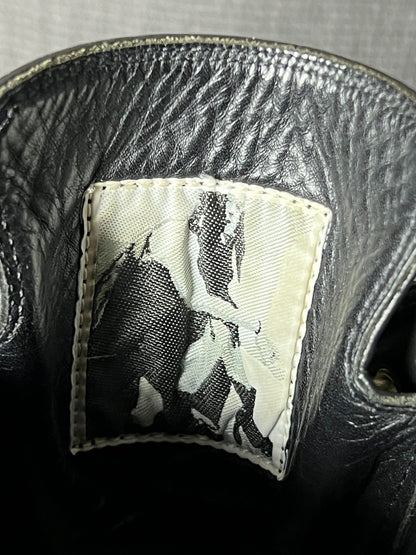 Rick Owens 17ss High-Top Leather Sneakers