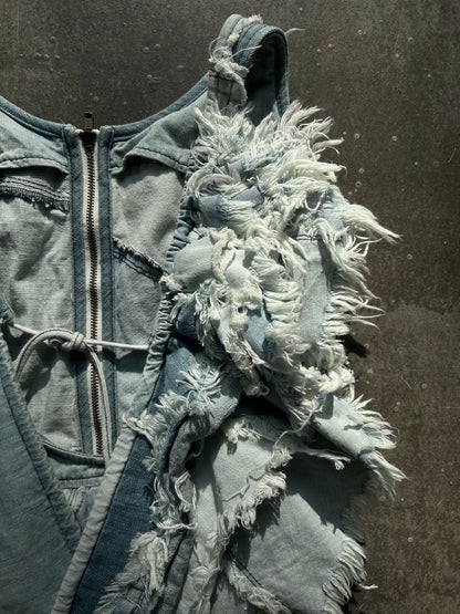 Nozomi Ishiguro Distressed Denim Vest