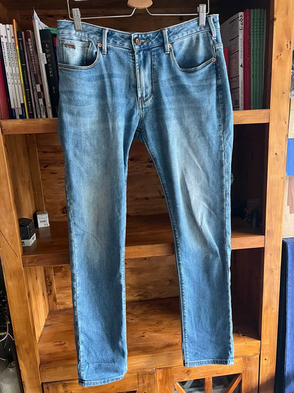 Emporio Armani Water-Washed Denim Jeans