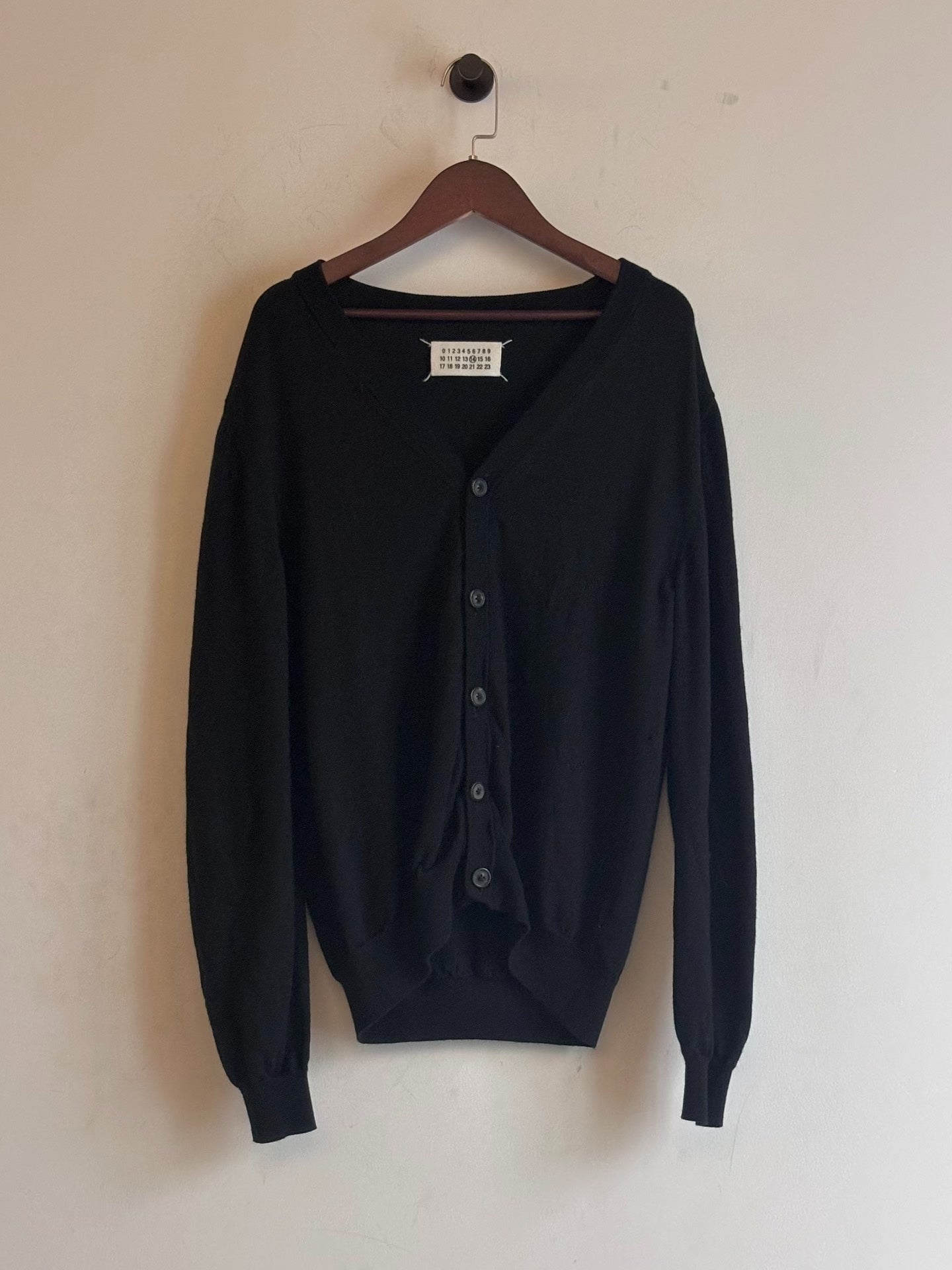 maison martin margiela v-neck cardigan