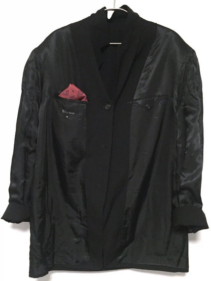 Yohji Yamamoto Y's Men Black Wool Coat