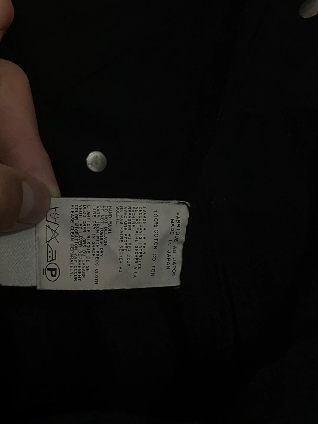 black denim pants with pocket detail