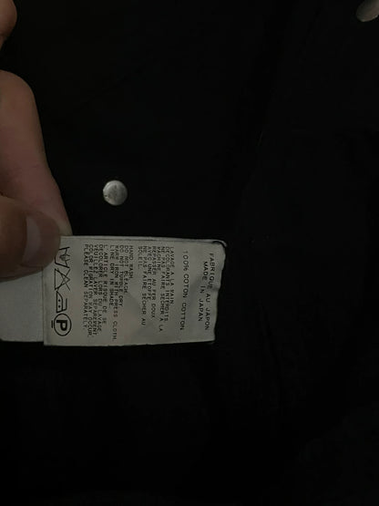 black denim pants with pocket detail