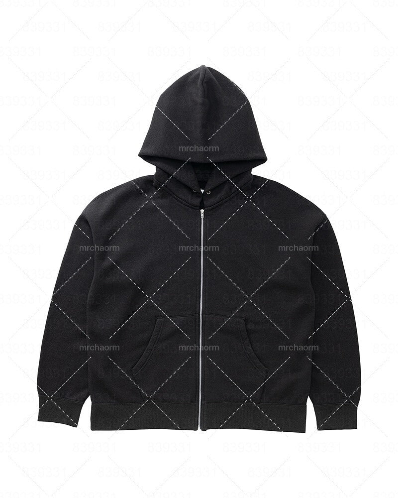 visvim fine wool zip-up hoodie