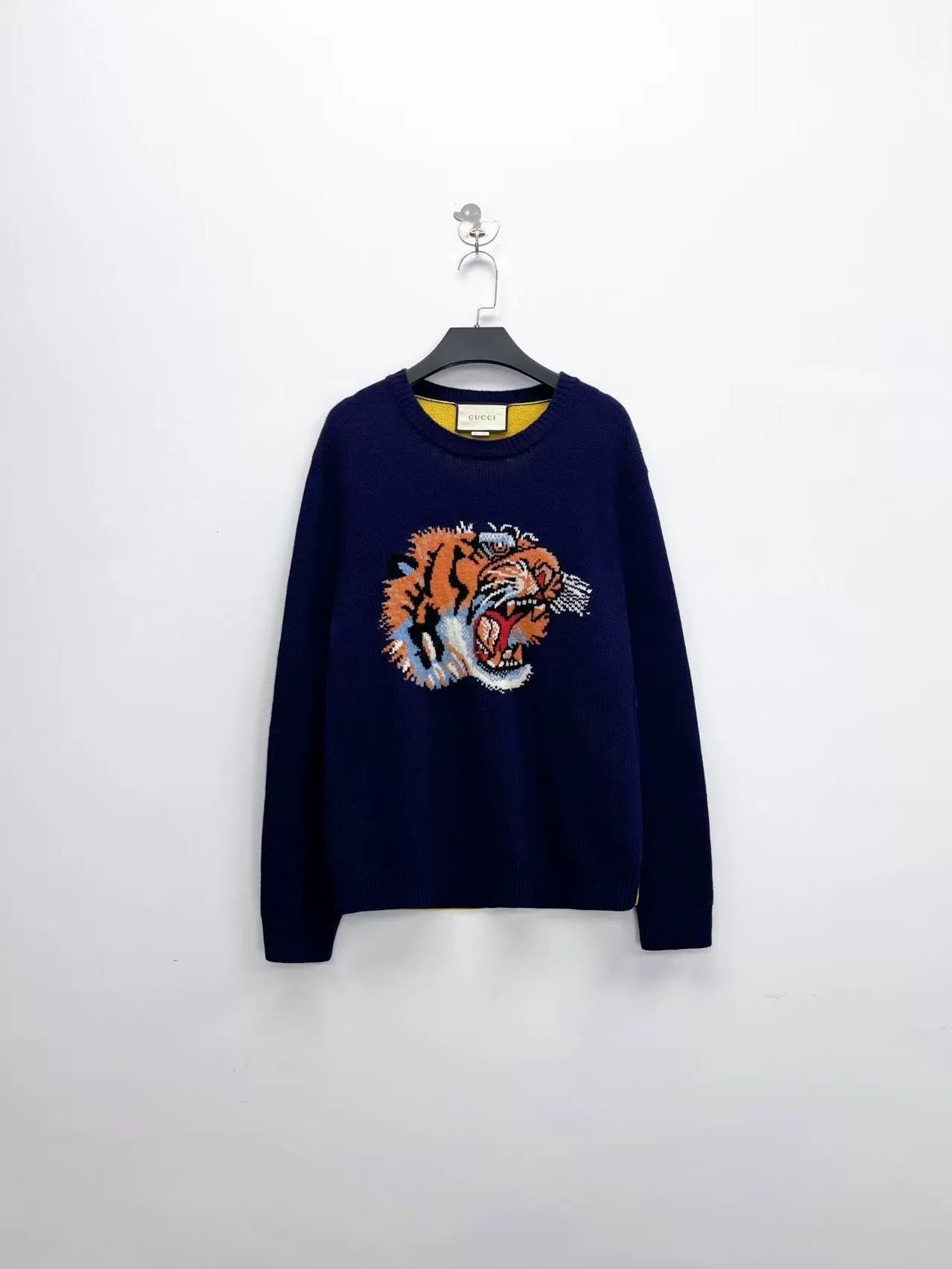 gucci loved tiger logo knit sweater m size