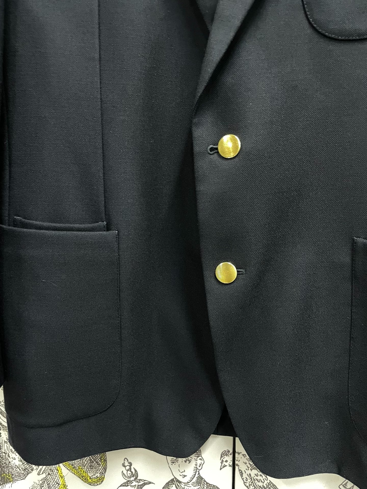 Saint Laurent Dark Blue Men's Blazer