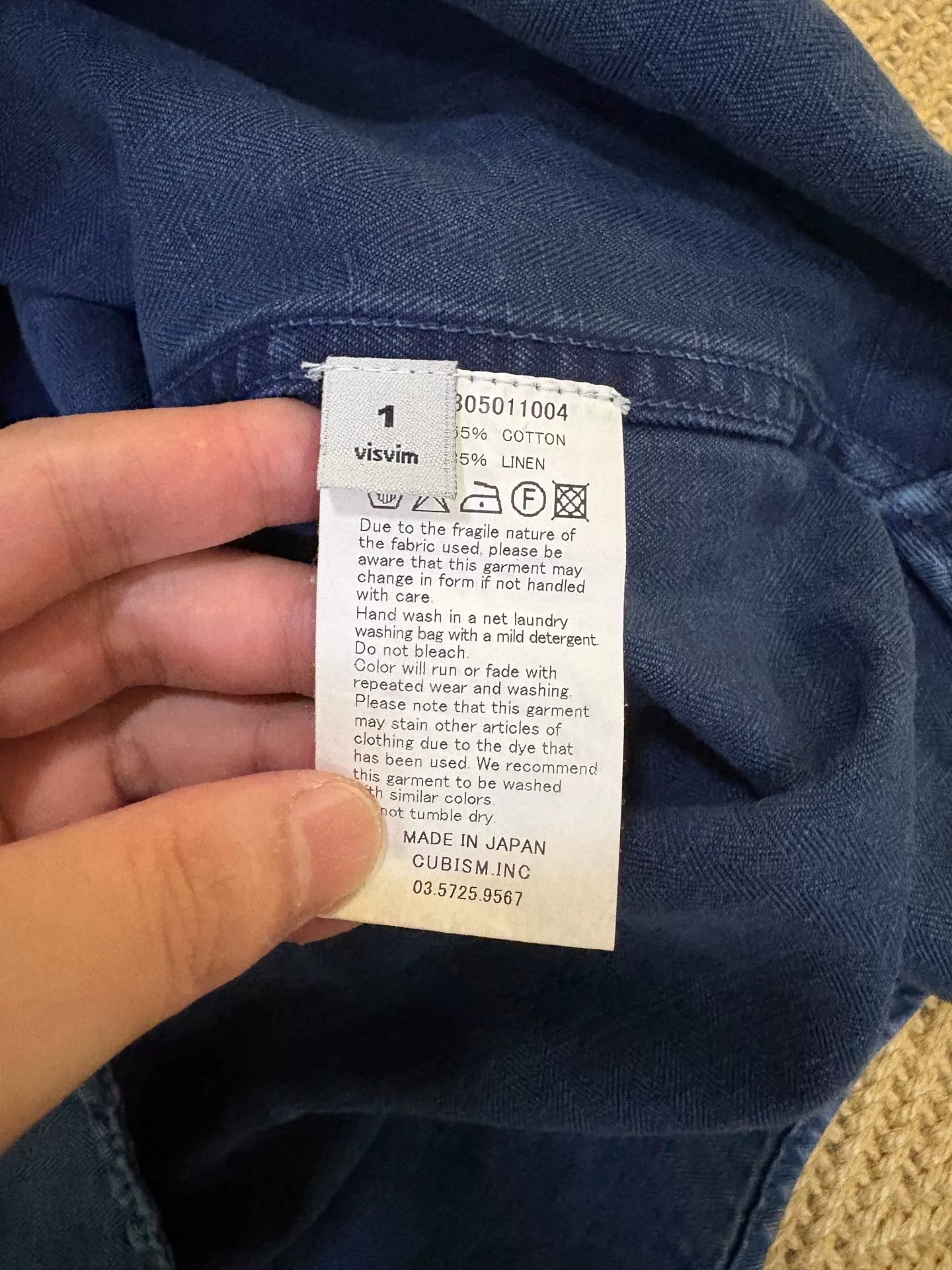 VISVIM 15ss WALLY SHIRT L/S Indigo